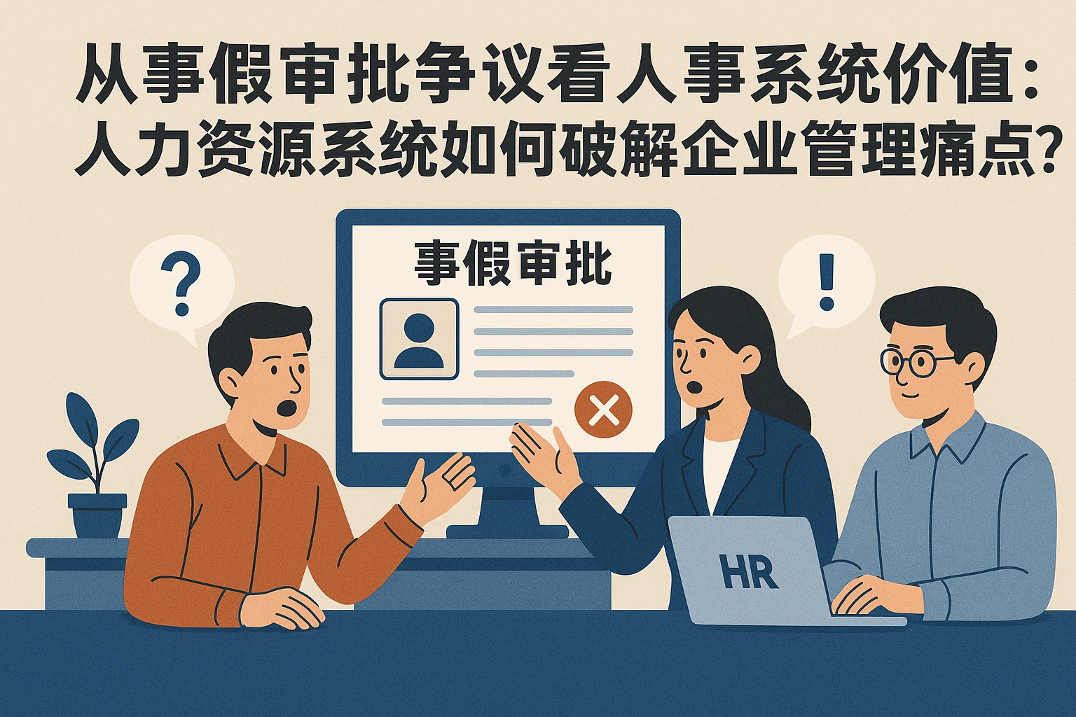 从事假审批争议看人事系统价值：人力资源系统如何破解企业管理痛点？