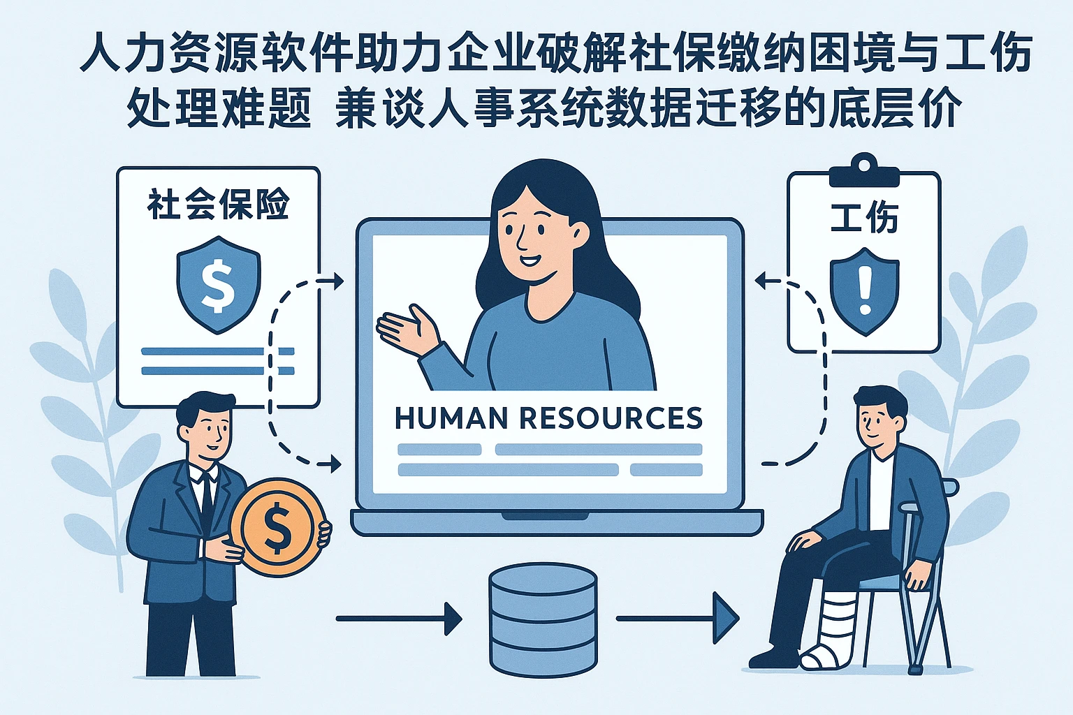 人力资源软件助力企业破解社保缴纳困境与工伤处理难题——兼谈人事系统数据迁移的底层价值