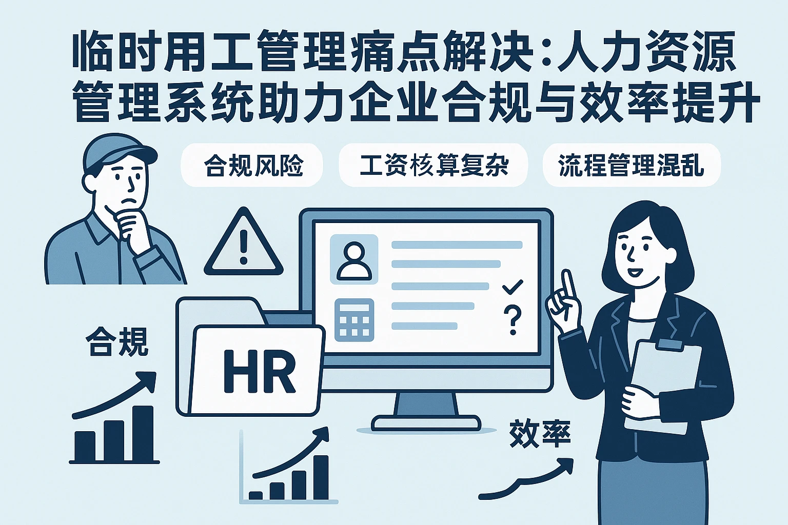 临时用工管理痛点解决：人力资源管理系统助力企业合规与效率提升