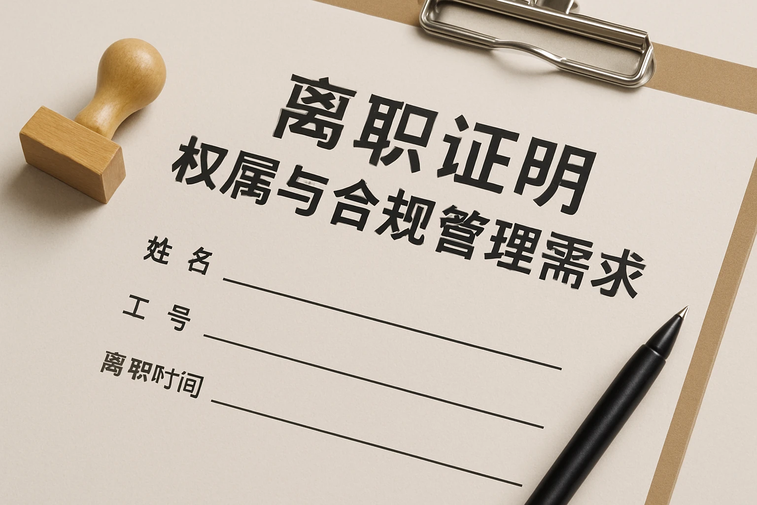 离职证明权属与合规管理需求
