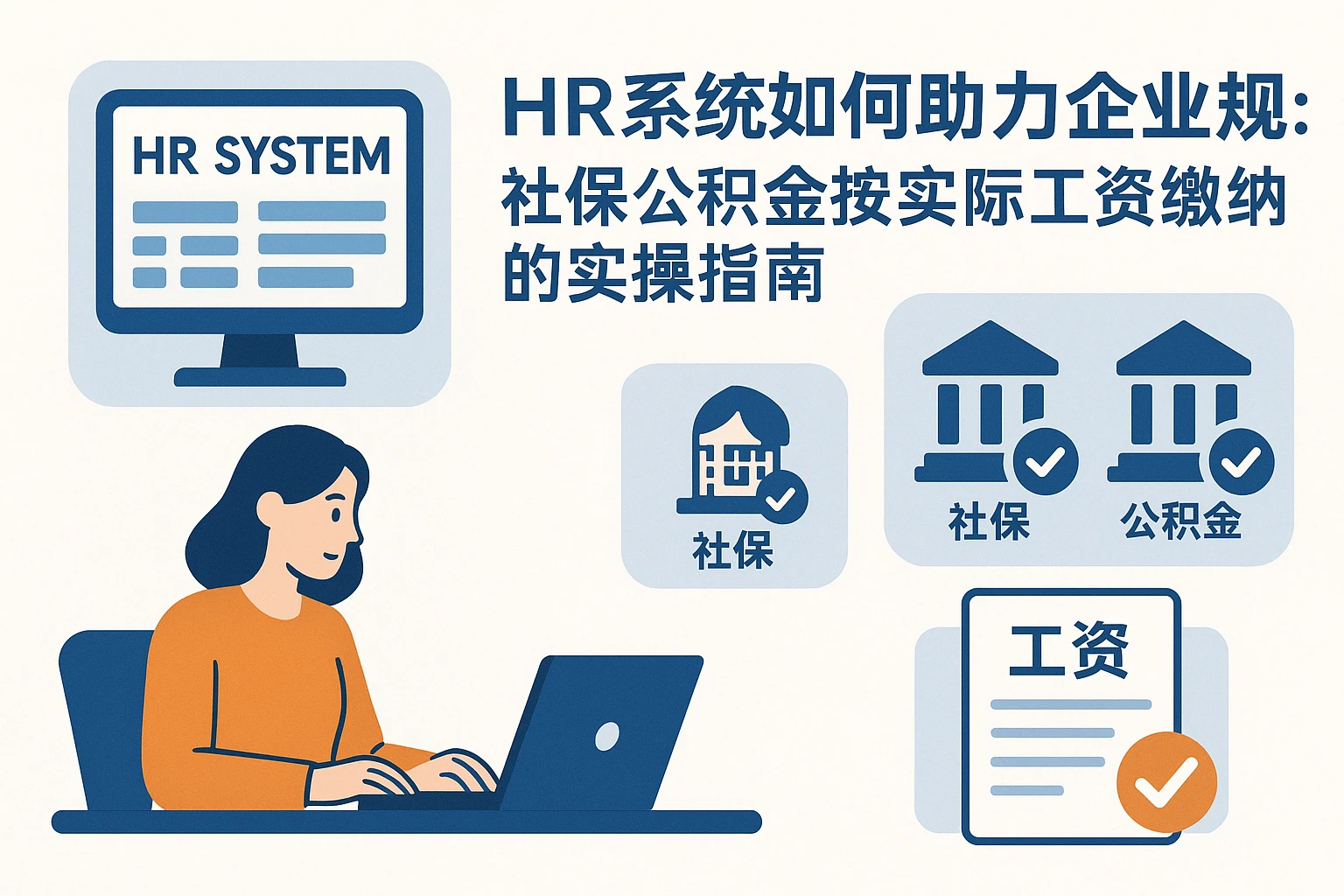 HR系统如何助力企业合规：社保公积金按实际工资缴纳的实操指南
