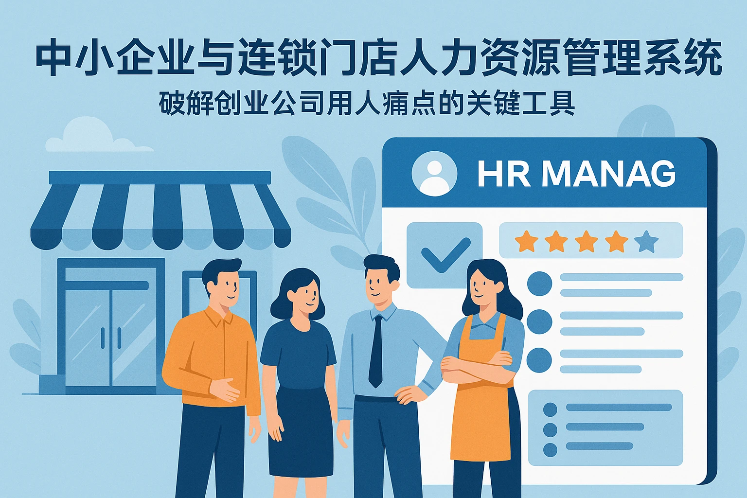 中小企业与连锁门店的人力资源管理系统：破解创业公司用人痛点的关键工具