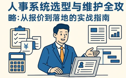 人事系统选型与维护全攻略：从报价到落地的实战指南