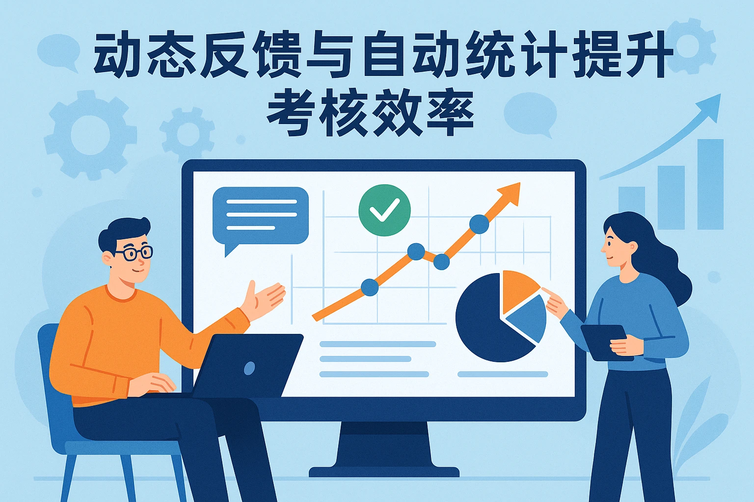 动态反馈与自动统计提升考核效率