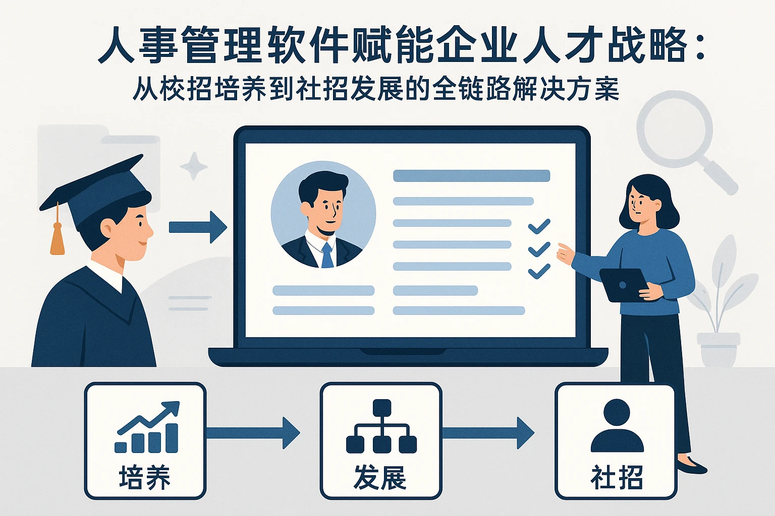 人事管理软件赋能企业人才战略：从校招培养到社招发展的全链路解决方案
