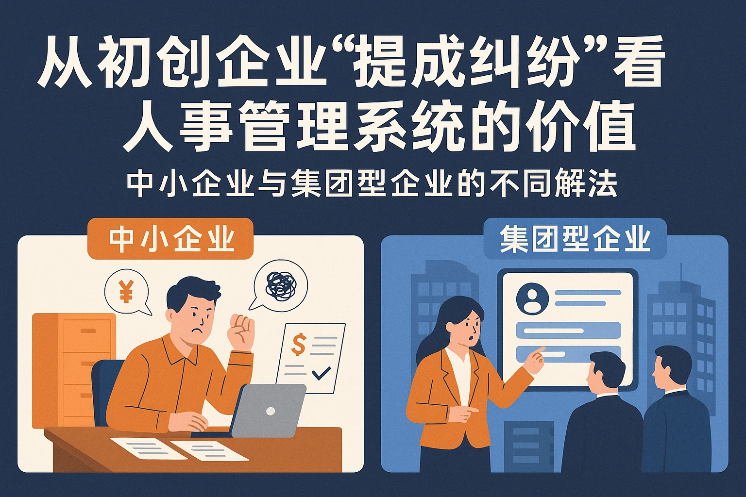 从初创企业“提成纠纷”看人事管理系统的价值：中小企业与集团型企业的不同解法