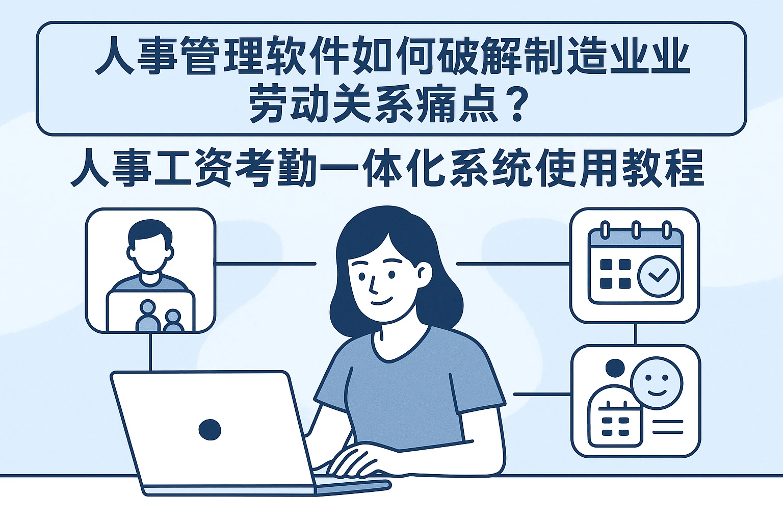 人事管理软件如何破解制造业劳动关系痛点？人事工资考勤一体化系统使用教程