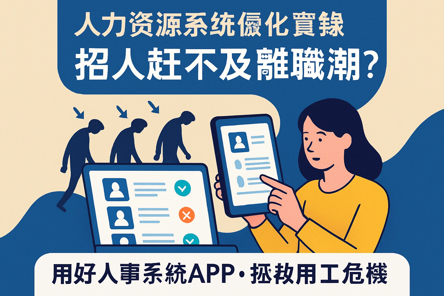 人力资源系统优化实录：招人赶不及离职潮？用好人事系统APP，拯救用工危机