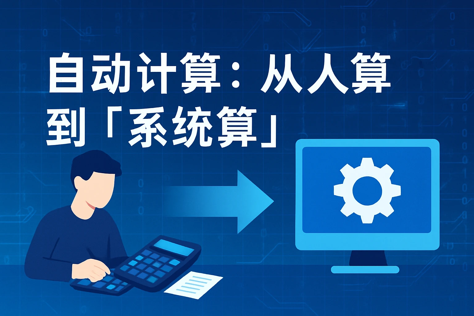 2. 自动计算：从“人算”到“系统算”