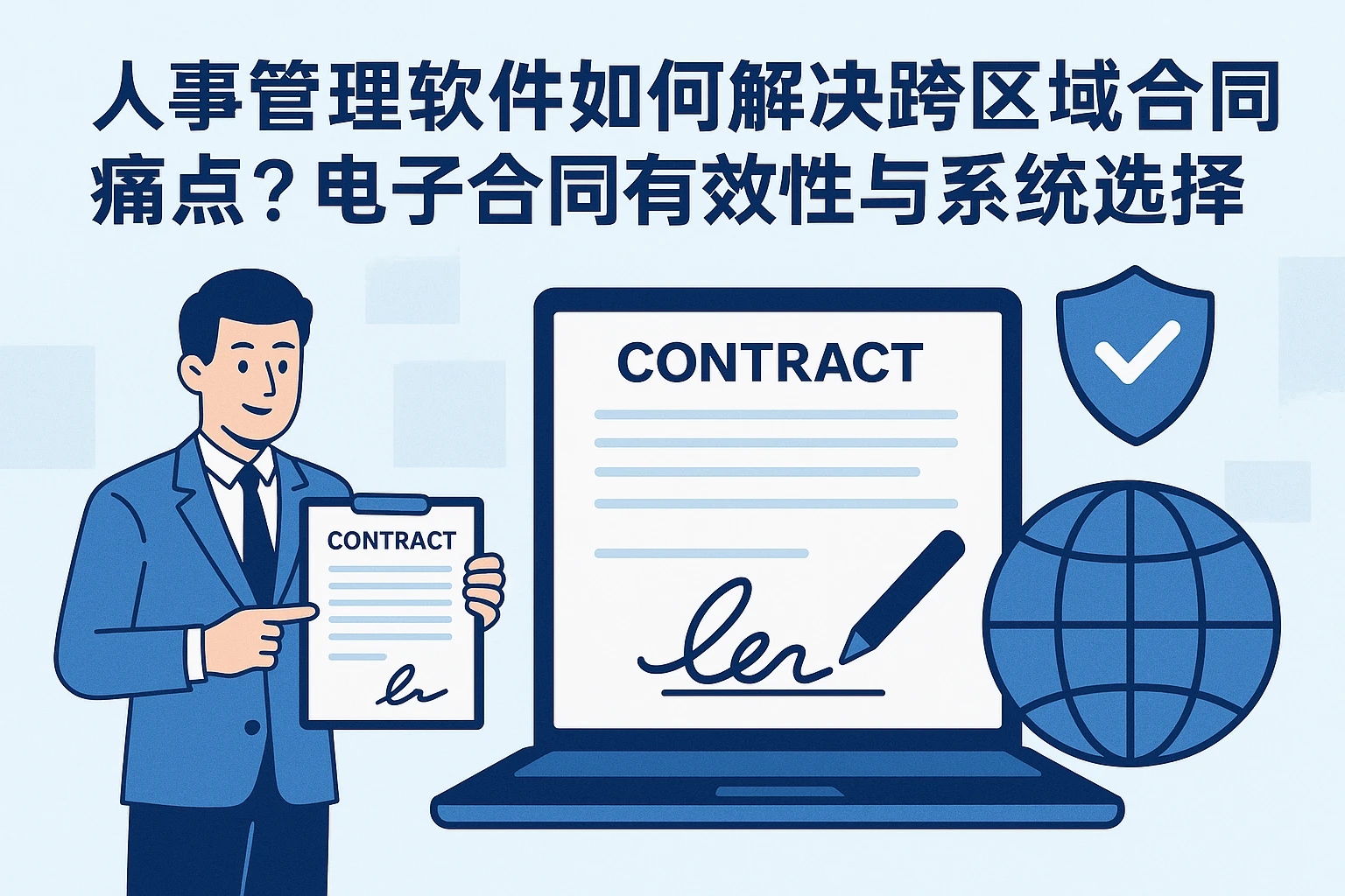 人事管理软件如何解决跨区域合同痛点？电子合同有效性与系统选择指南