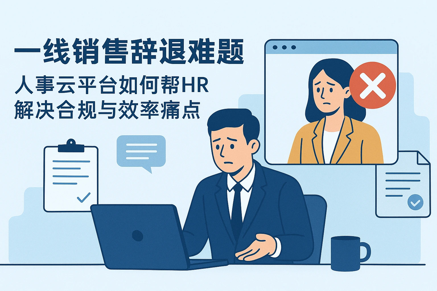 一线销售辞退难题：人事云平台如何帮HR解决合规与效率痛点