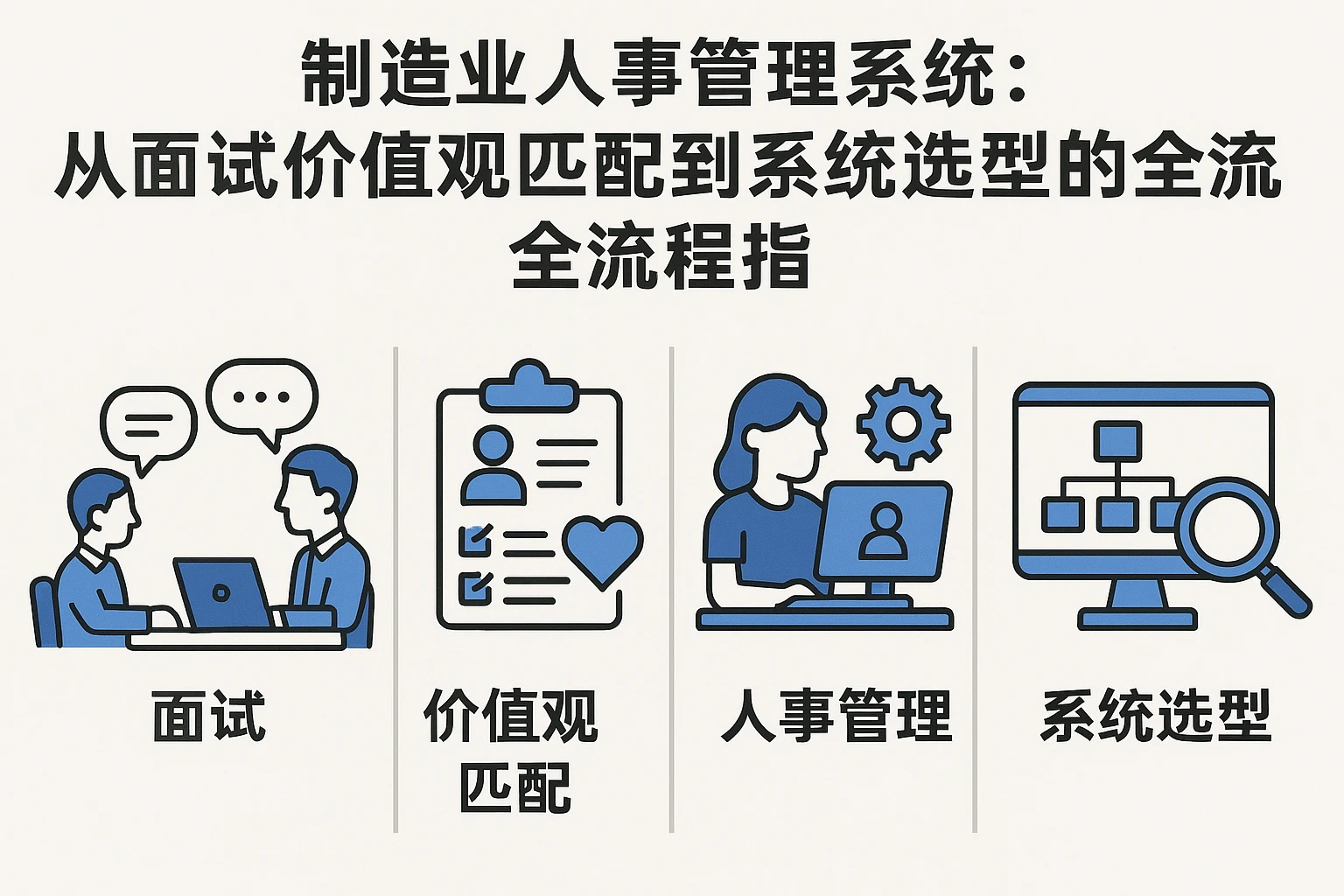 制造业人事管理系统：从面试价值观匹配到系统选型的全流程指南
