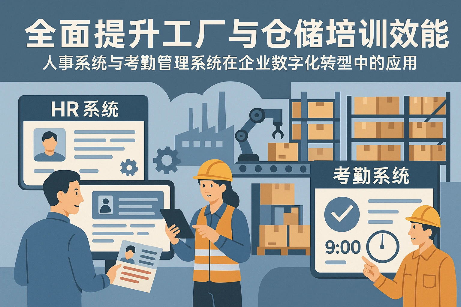 全面提升工厂与仓储培训效能：人事系统与考勤管理系统在企业数字化转型中的应用