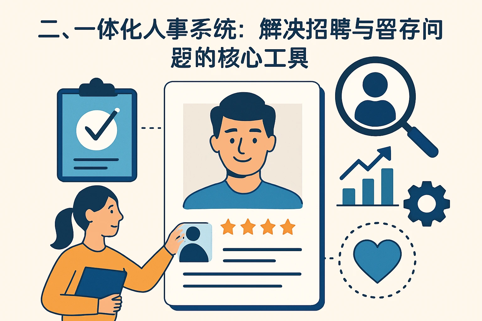 二、一体化人事系统：解决招聘与留存问题的核心工具