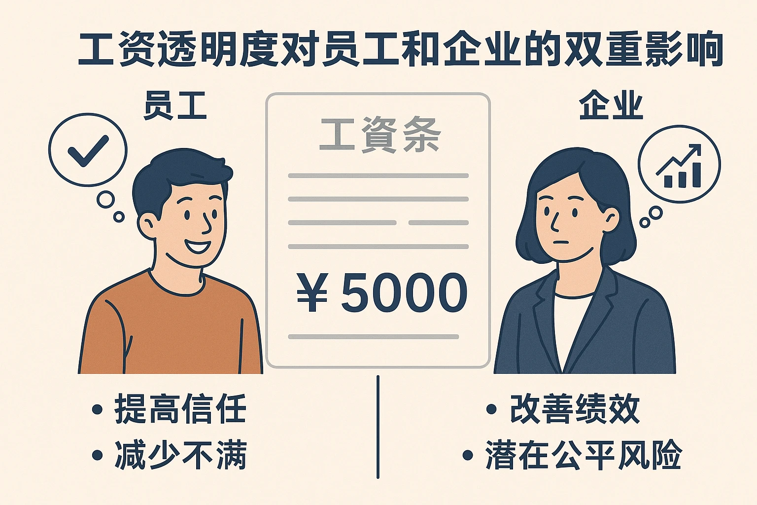 工资条透明度对员工和企业的双重影响