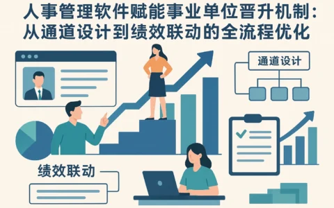 人事管理软件赋能事业单位晋升机制：从通道设计到绩效联动的全流程优化