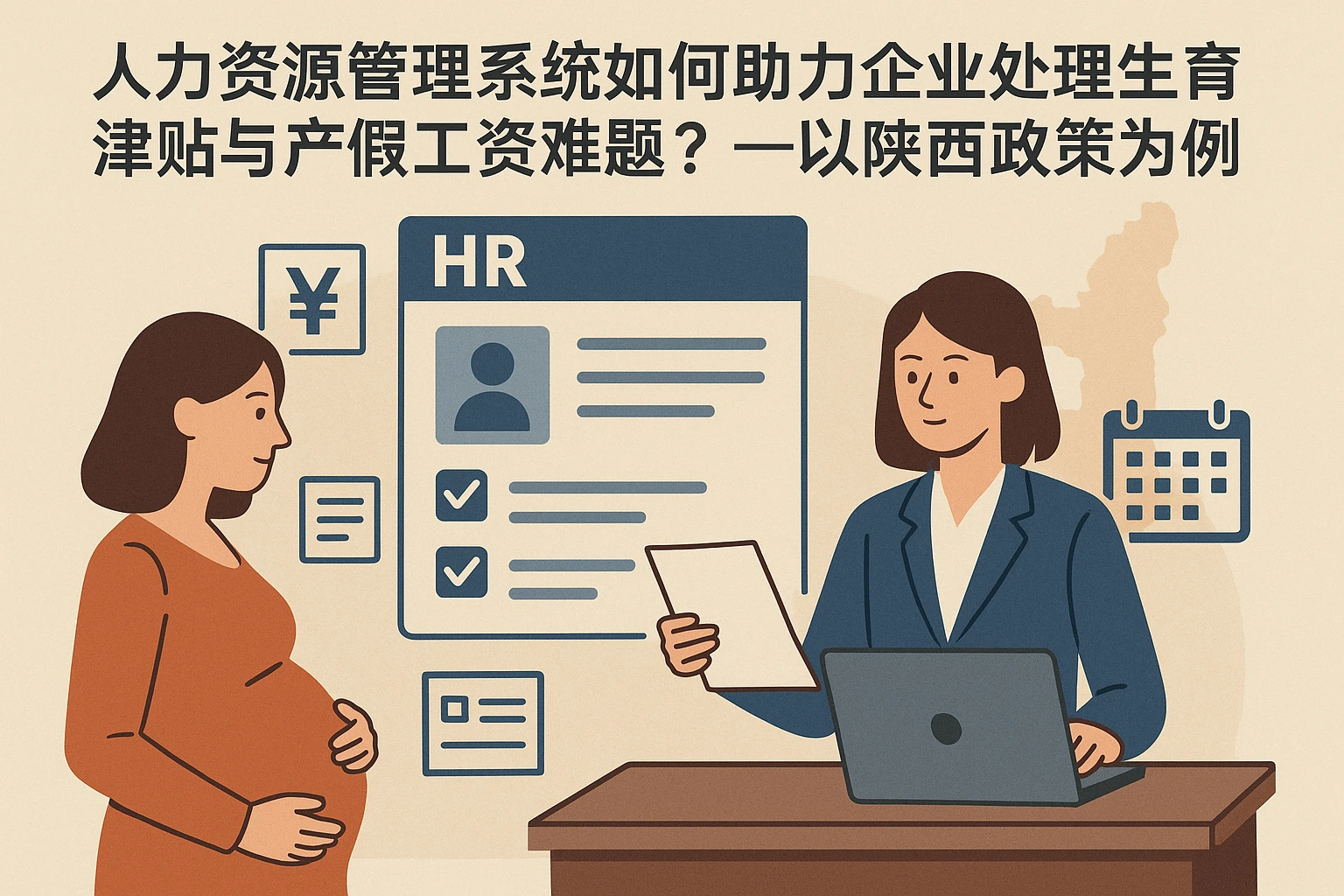 人力资源管理系统如何助力企业处理生育津贴与产假工资难题？——以陕西政策为例