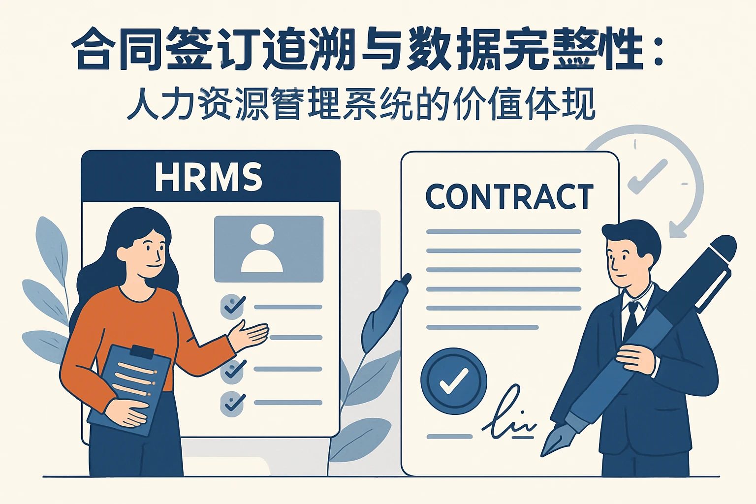 合同签订追溯与数据完整性：人力资源管理系统的价值体现