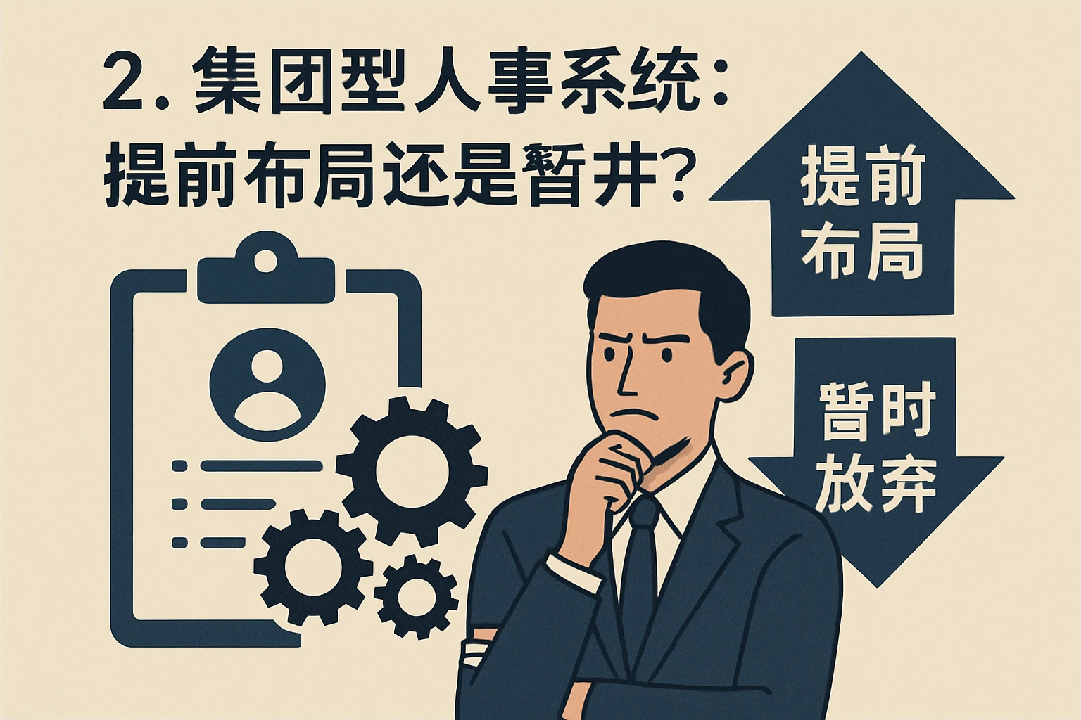2. 集团型人事系统：提前布局还是暂时放弃？