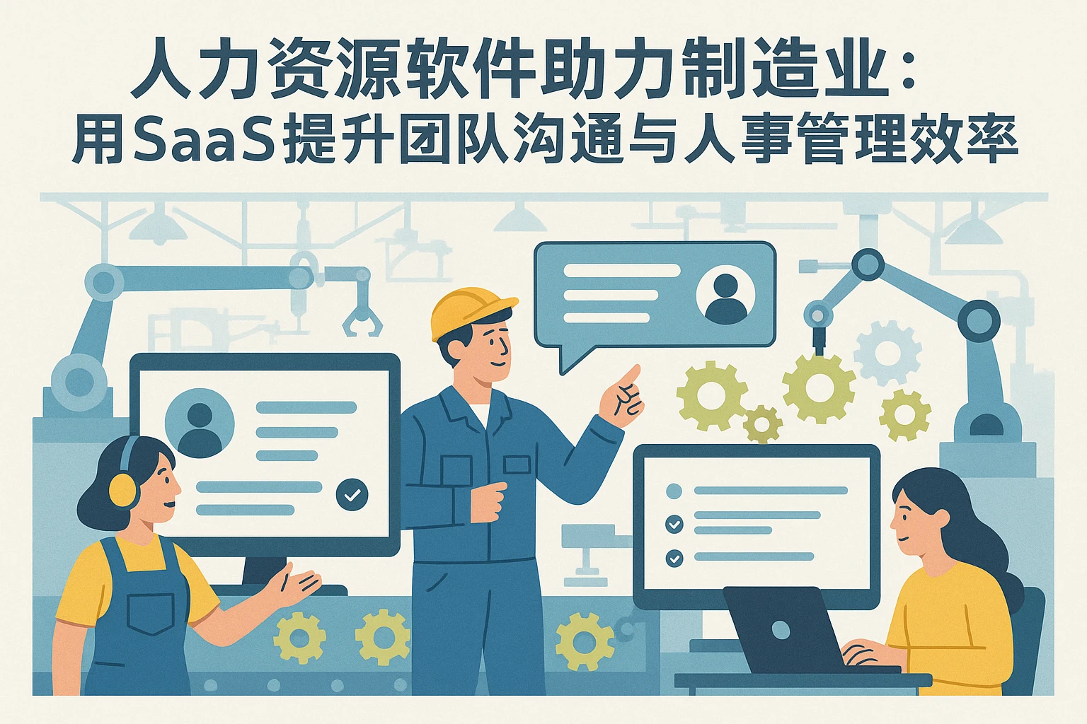 人力资源软件助力制造业：用SaaS提升团队沟通与人事管理效率