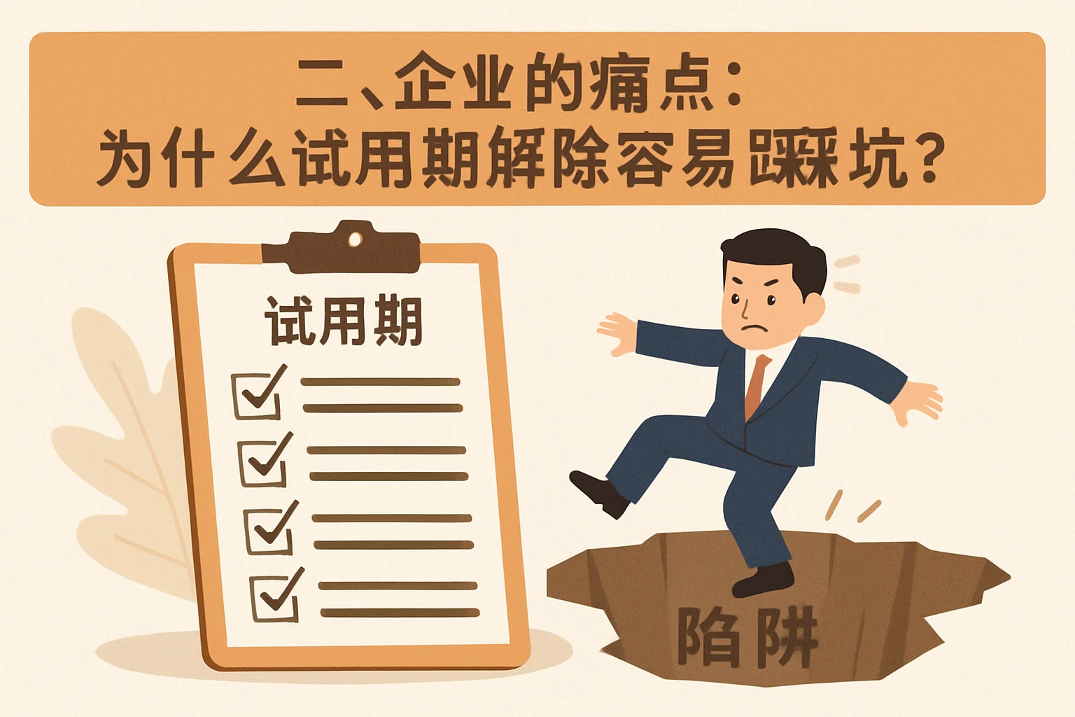 二、企业的痛点：为什么试用期解除容易踩坑？