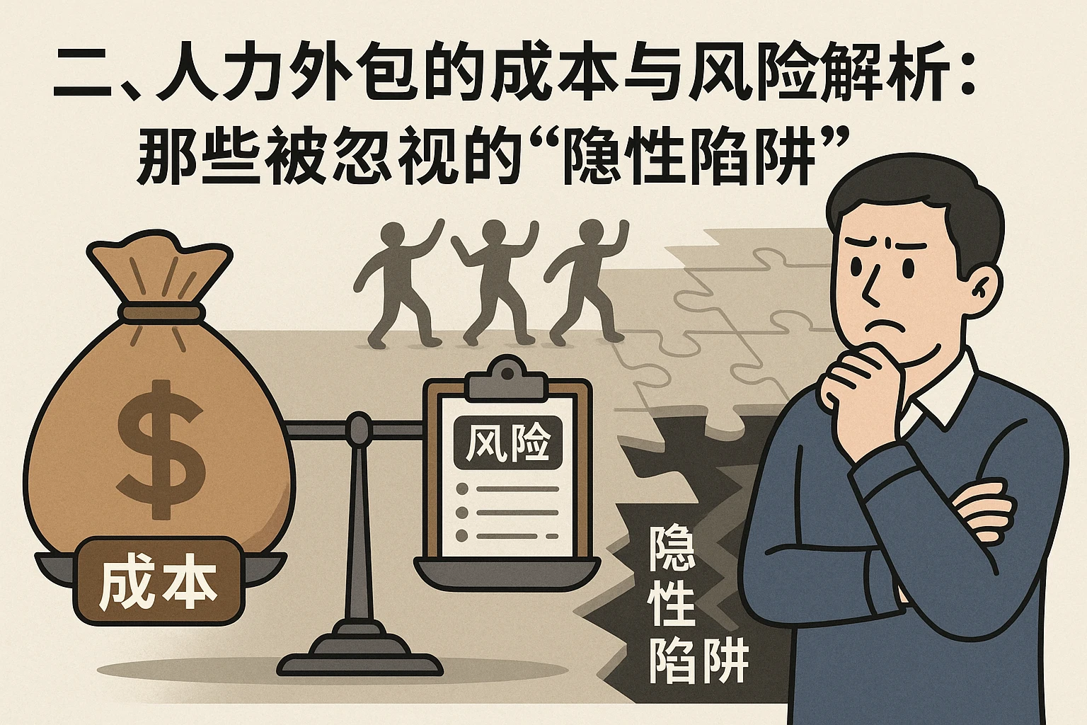 二、人力外包的成本与风险解析：那些被忽视的“隐性陷阱”
