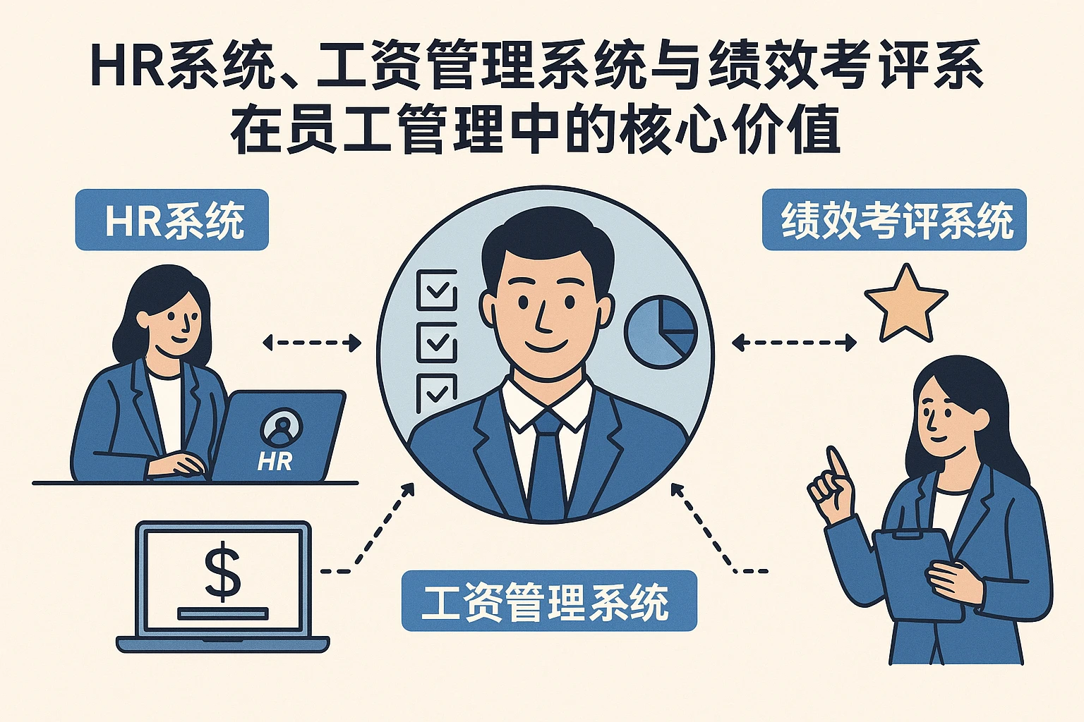 HR系统、工资管理系统与绩效考评系统在员工管理中的核心价值