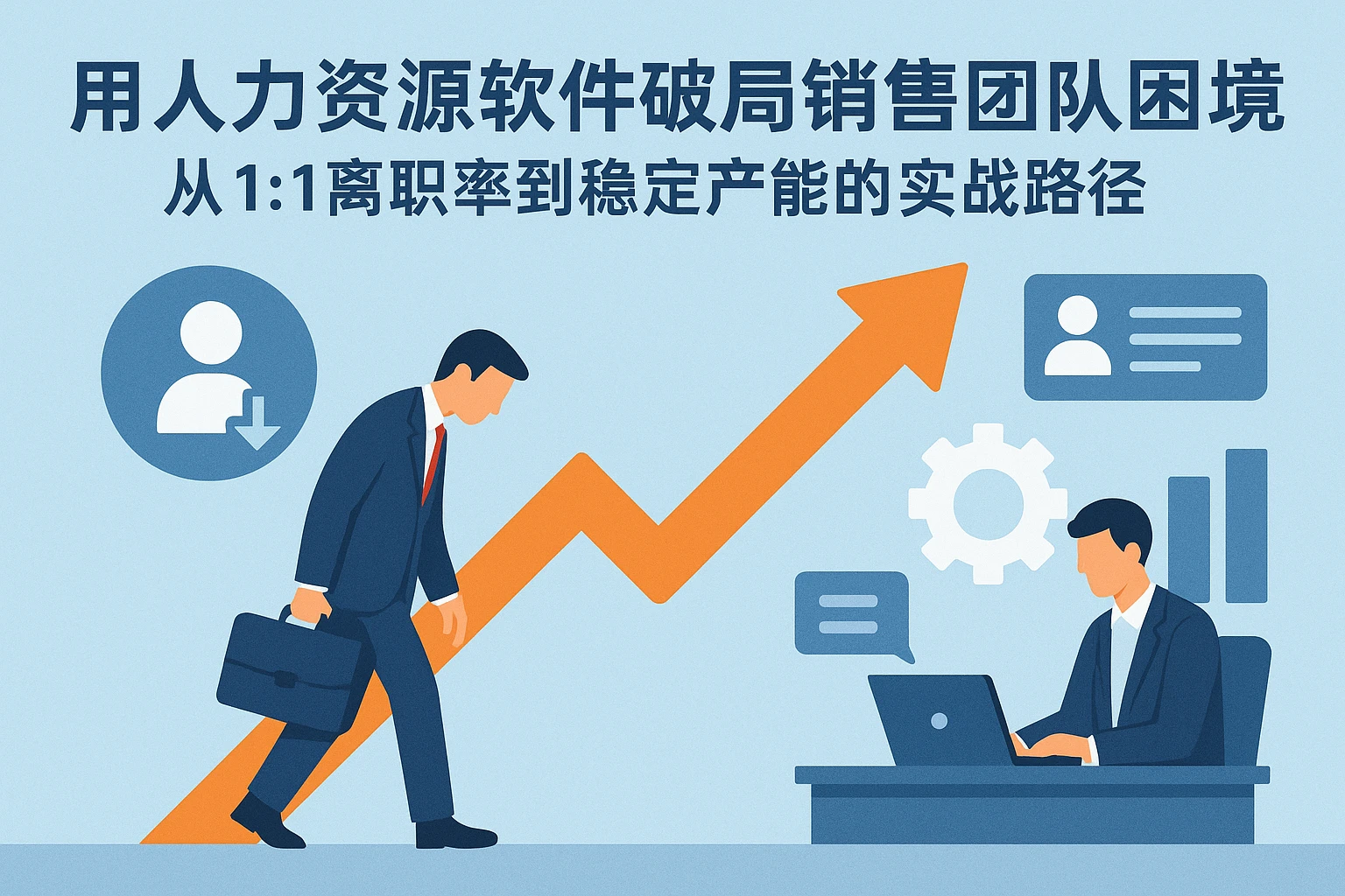用人力资源软件破局销售团队困境：从1:1离职率到稳定产能的实战路径