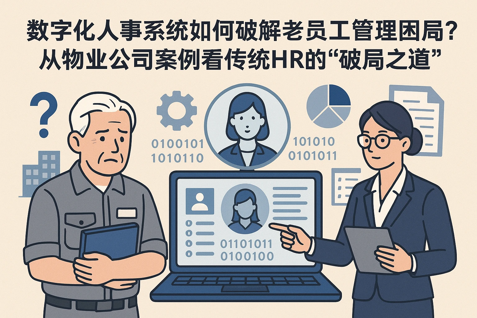 数字化人事系统如何破解老员工管理困局？从物业公司案例看传统HR的“破局之道”