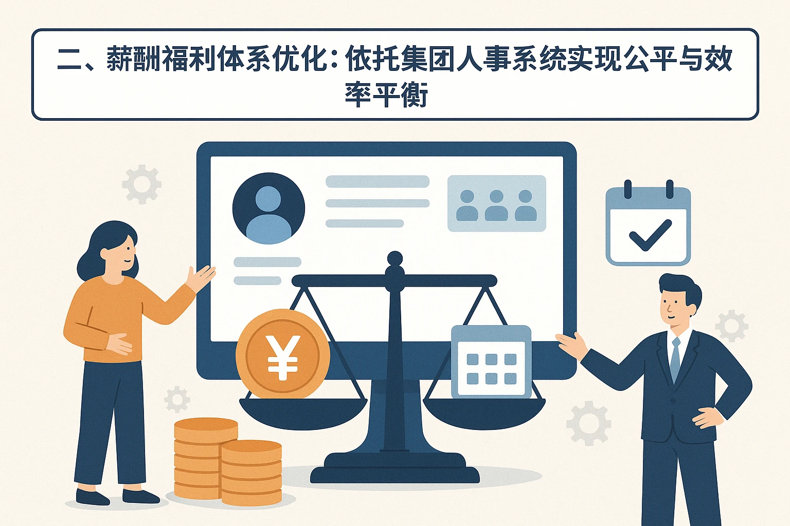 二、薪酬福利体系优化：依托集团人事系统实现公平与效率平衡