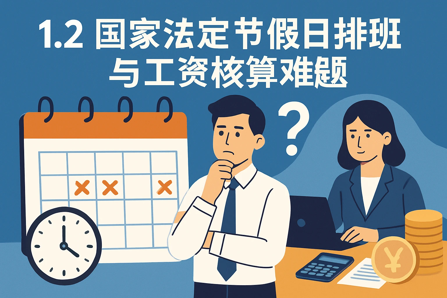 1.2 国家法定节假日排班与工资核算难题