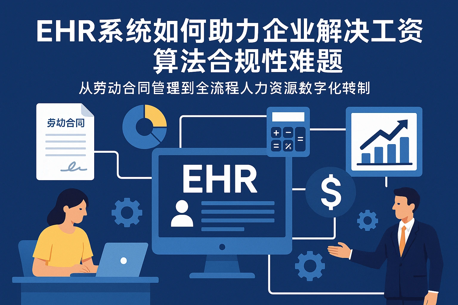 EHR系统如何助力企业解决工资算法合规性难题——从劳动合同管理到全流程人力资源数字化转型