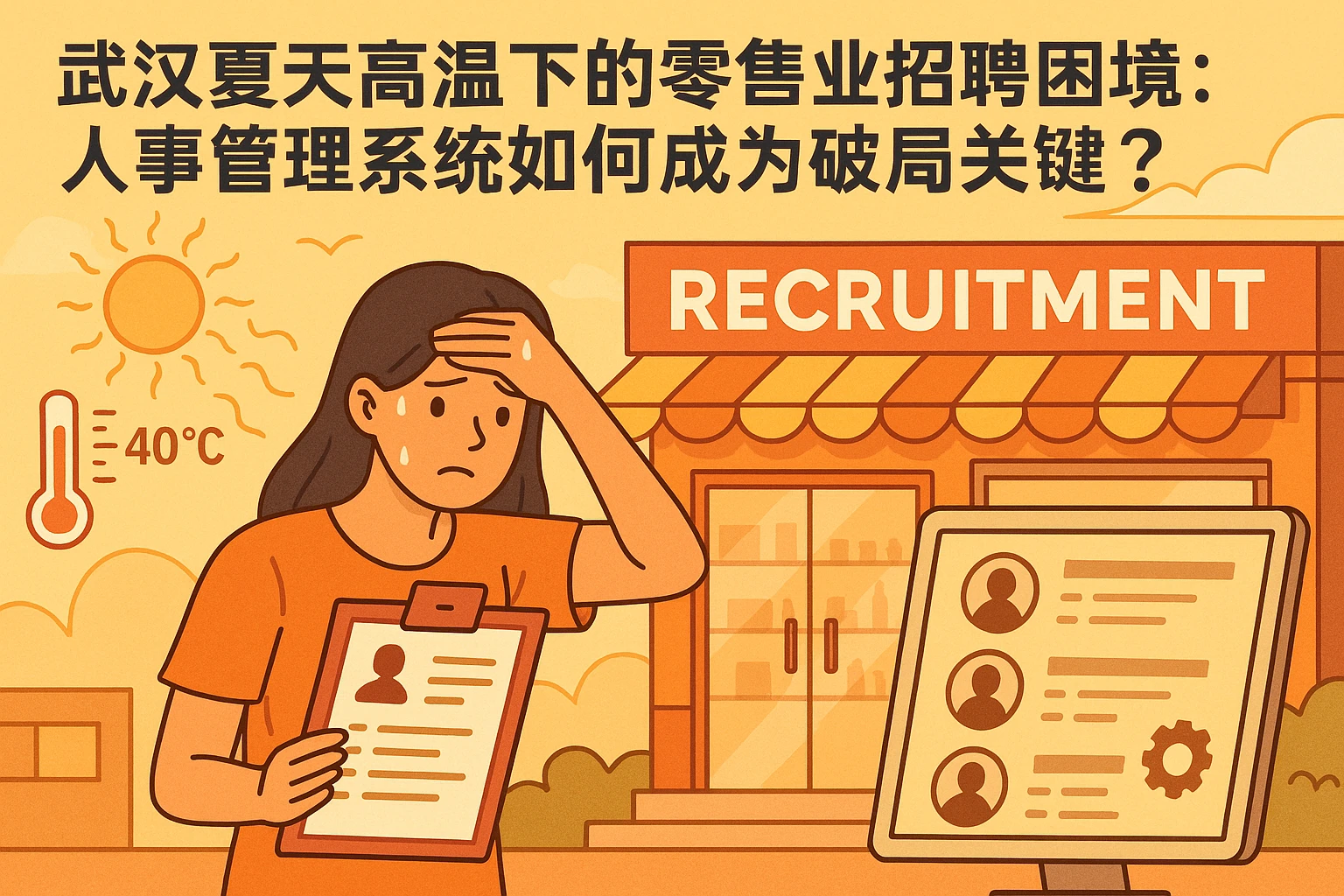 武汉夏天高温下的零售业招聘困境：人事管理系统如何成为破局关键？