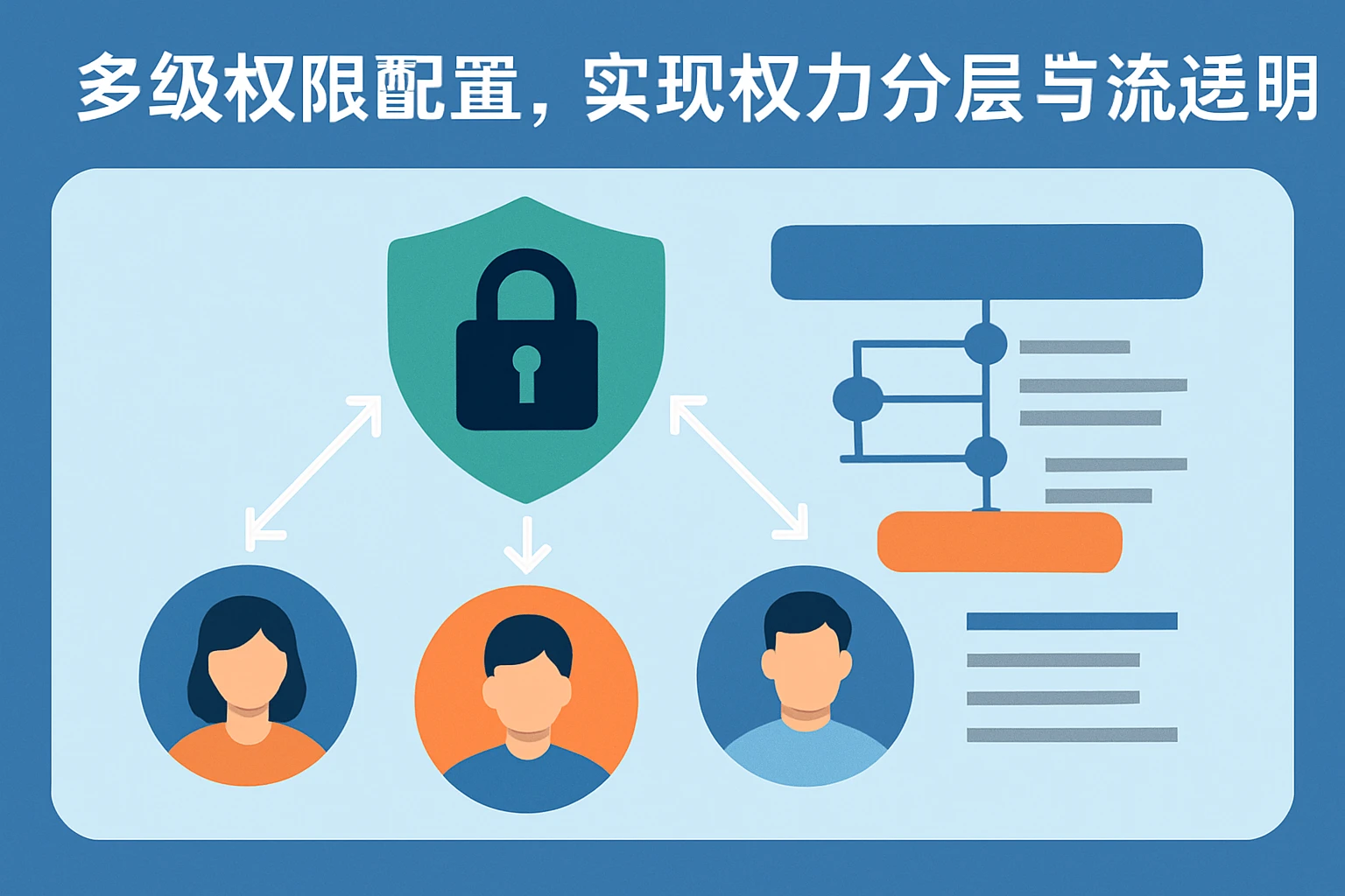 多级权限配置，实现权力分层与流程透明