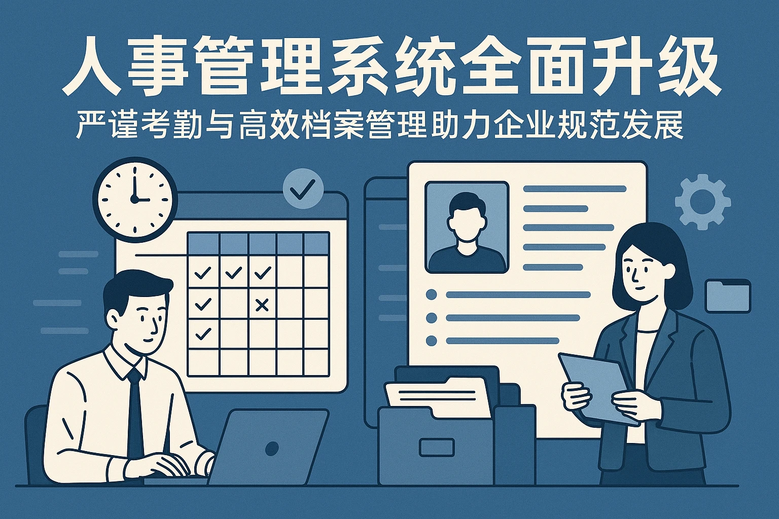 人事管理系统全面升级：严谨考勤与高效档案管理助力企业规范发展