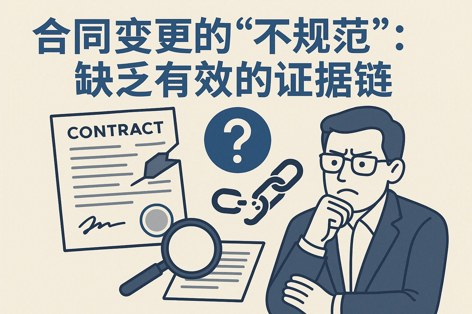 2. 合同变更的“不规范”：缺乏有效的证据链