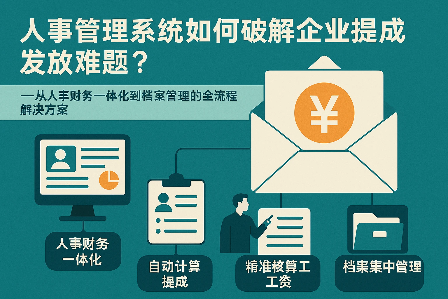 人事管理系统如何破解企业提成发放难题？——从人事财务一体化到档案管理的全流程解决方案