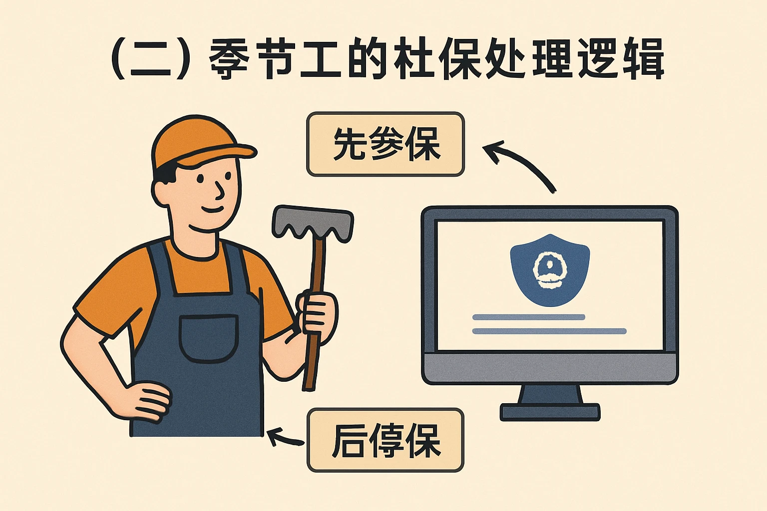 （二）季节工的社保处理逻辑