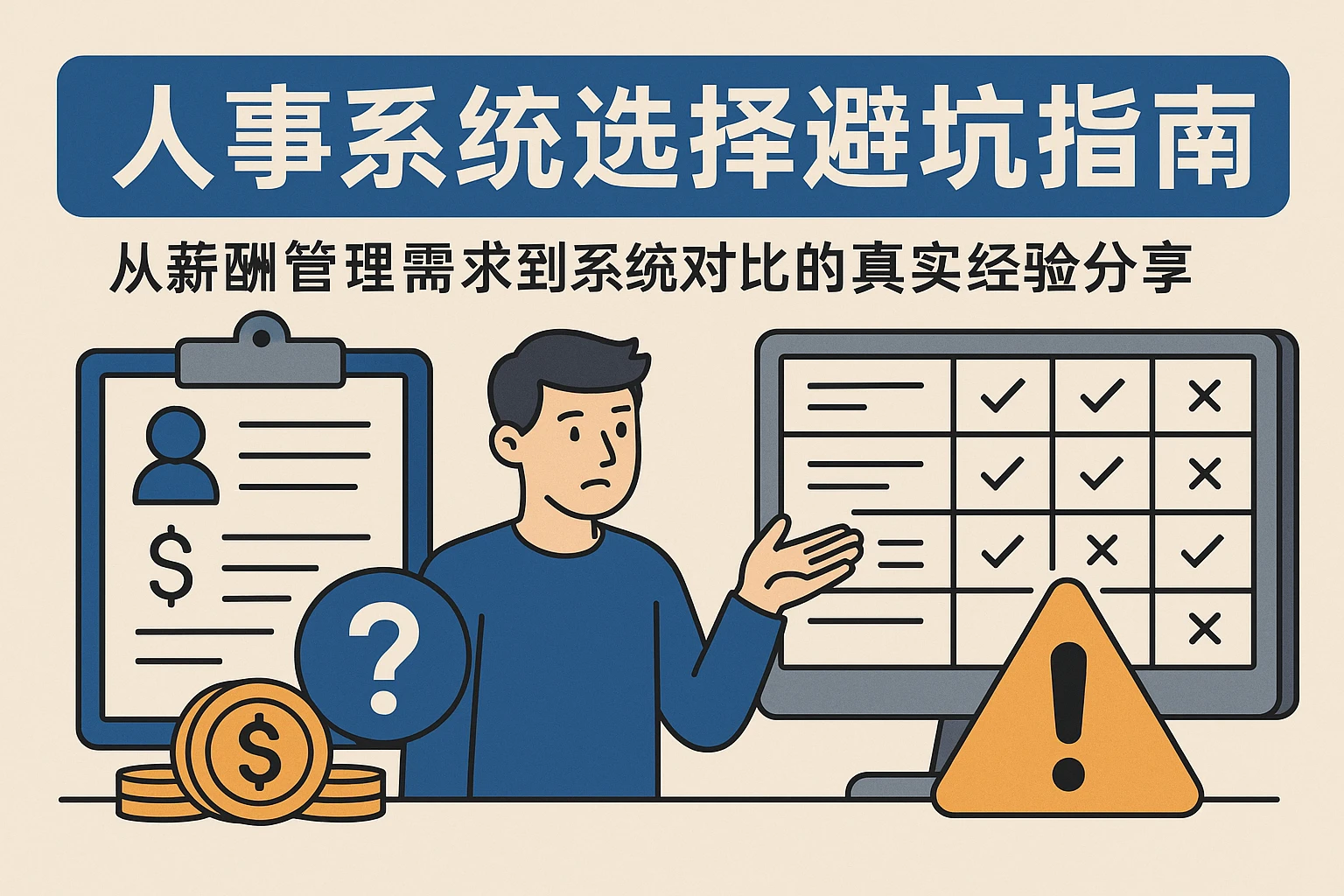 人事系统选择避坑指南：从薪酬管理需求到系统对比的真实经验分享