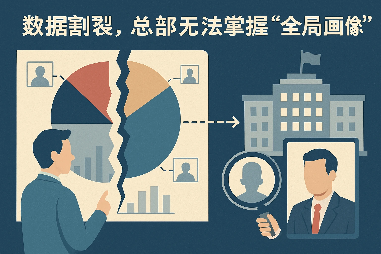 2. 数据割裂，总部无法掌握“全局画像”