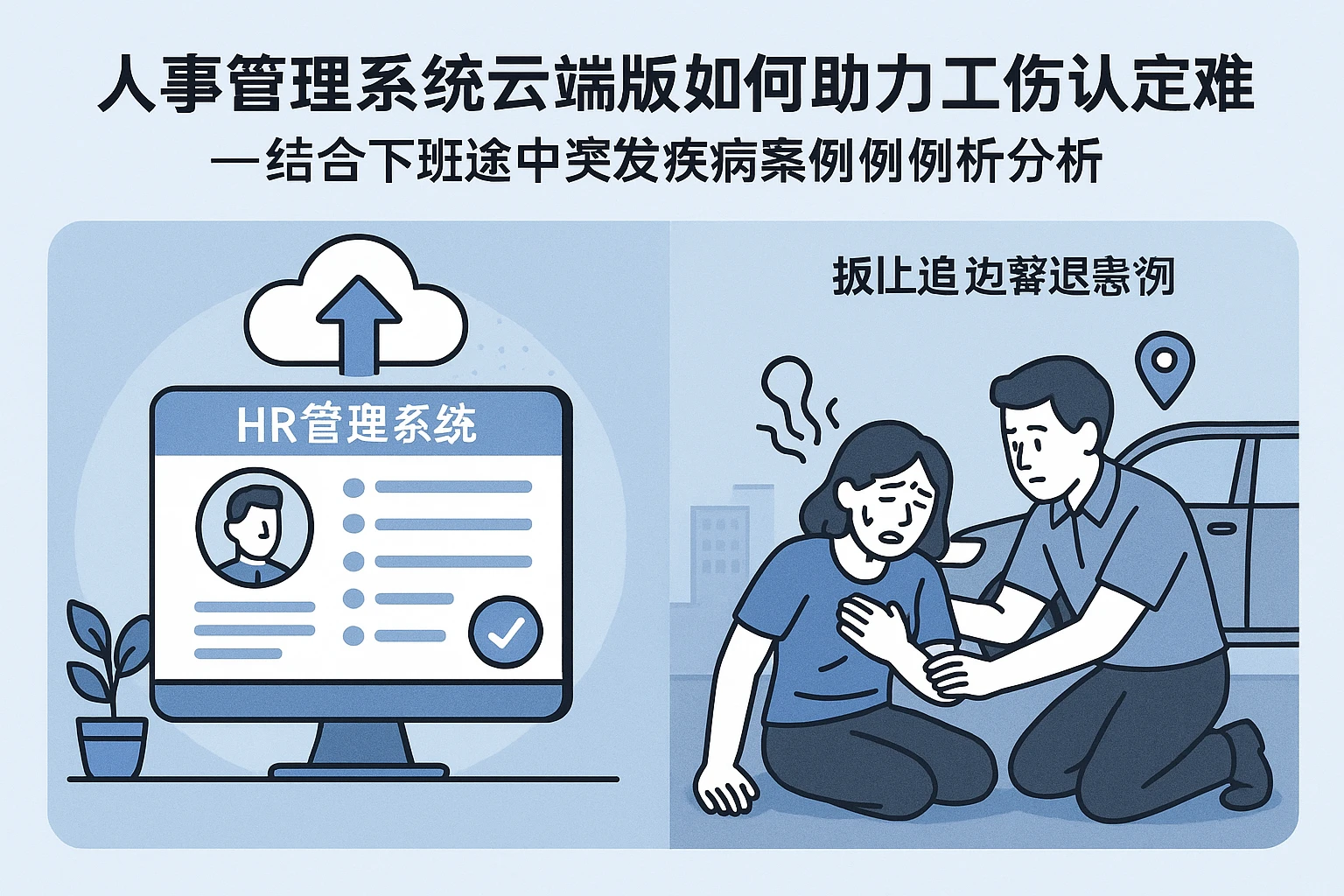 人事管理系统云端版如何助力企业应对工伤认定难题——结合下班途中突发疾病案例分析