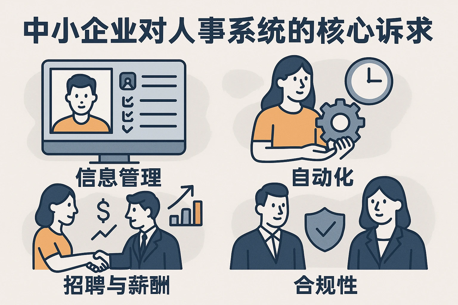 中小企业对人事系统的核心诉求