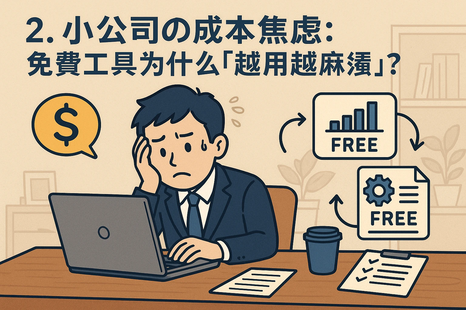 2. 小公司的成本焦虑：免费工具为什么“越用越麻烦”？
