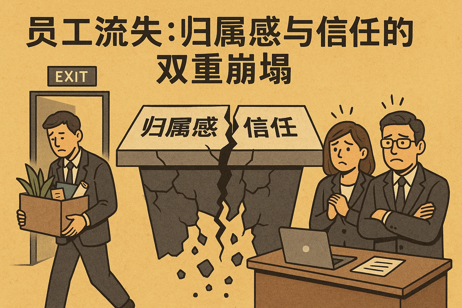 2. 员工流失：归属感与信任的双重崩塌