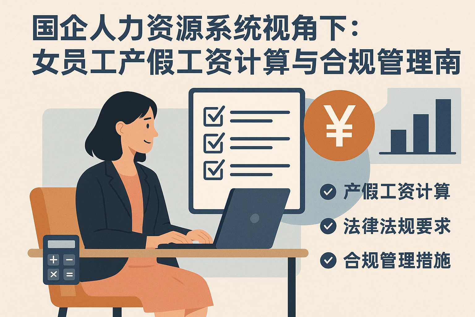 国企人力资源系统视角下：女员工产假工资计算与合规管理指南