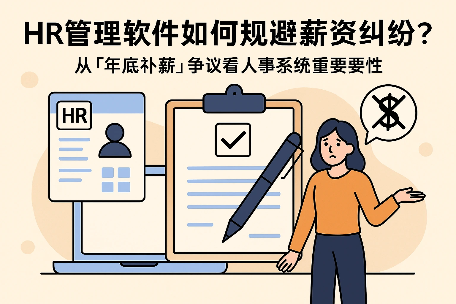 HR管理软件如何规避薪资纠纷?从「年底补薪」争议看人事系统的重要性