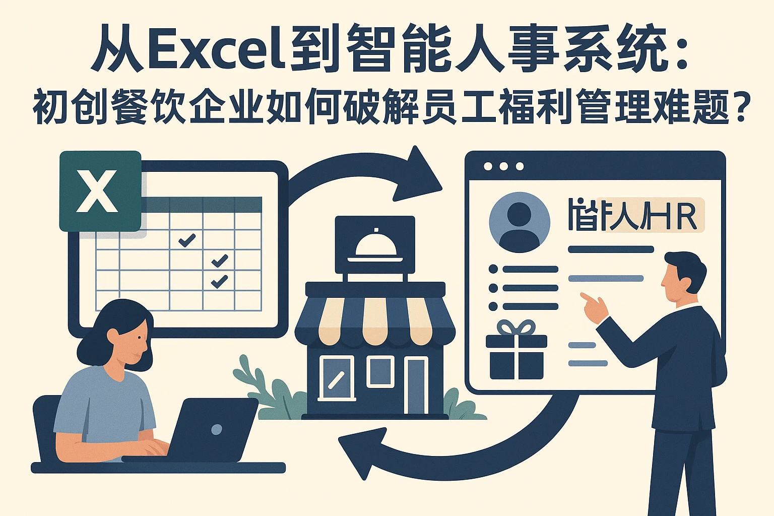从Excel到智能人事系统：初创餐饮企业如何破解员工福利管理难题？