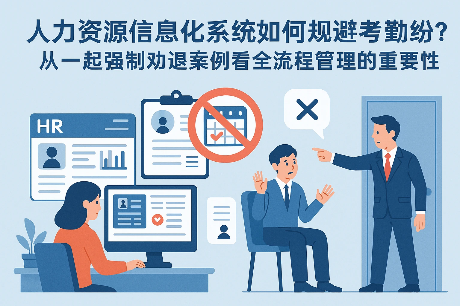 人力资源信息化系统如何规避考勤纠纷？从一起强制劝退案例看全流程管理的重要性
