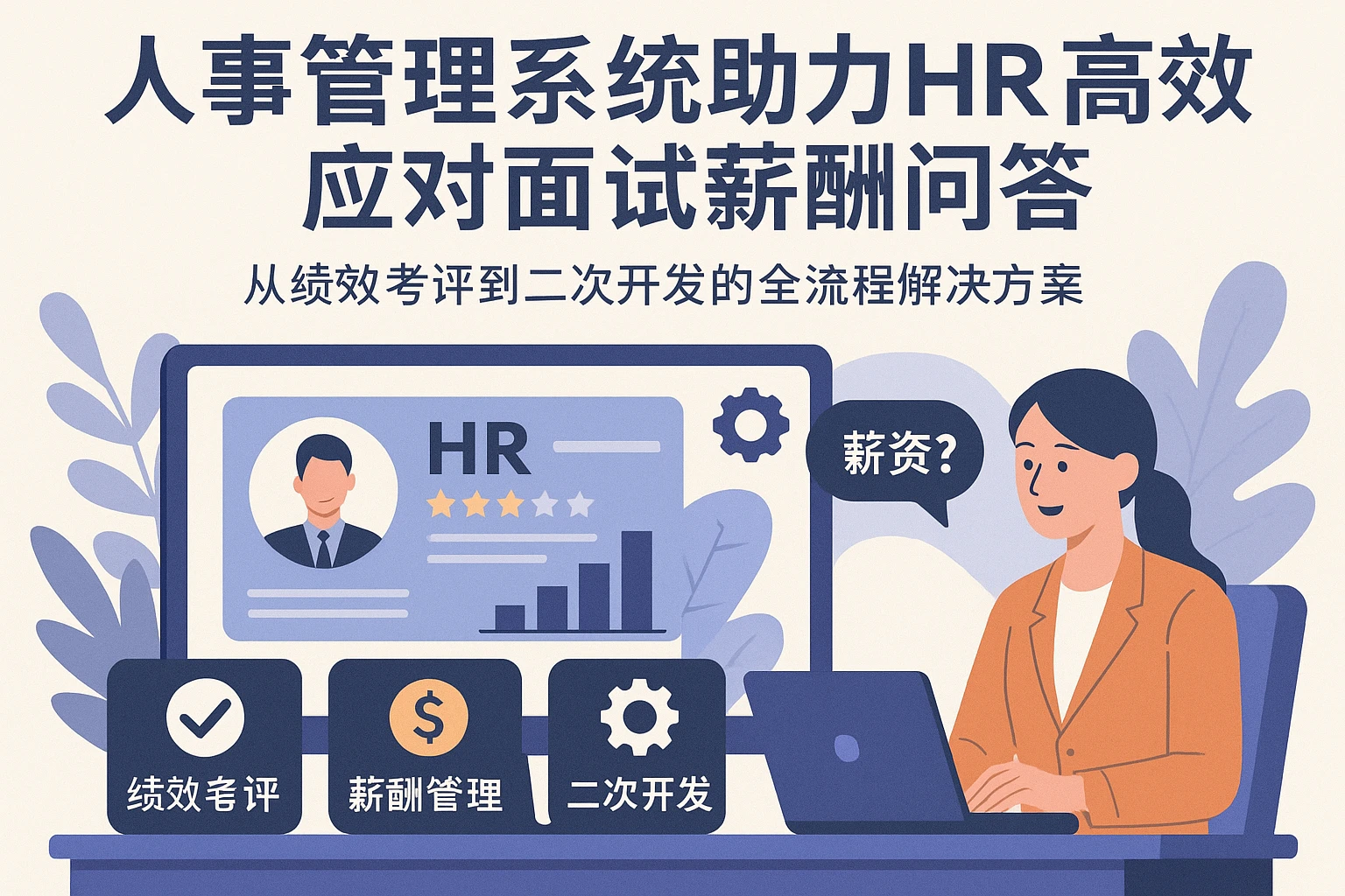 人事管理系统助力HR高效应对面试薪酬问答：从绩效考评到二次开发的全流程解决方案