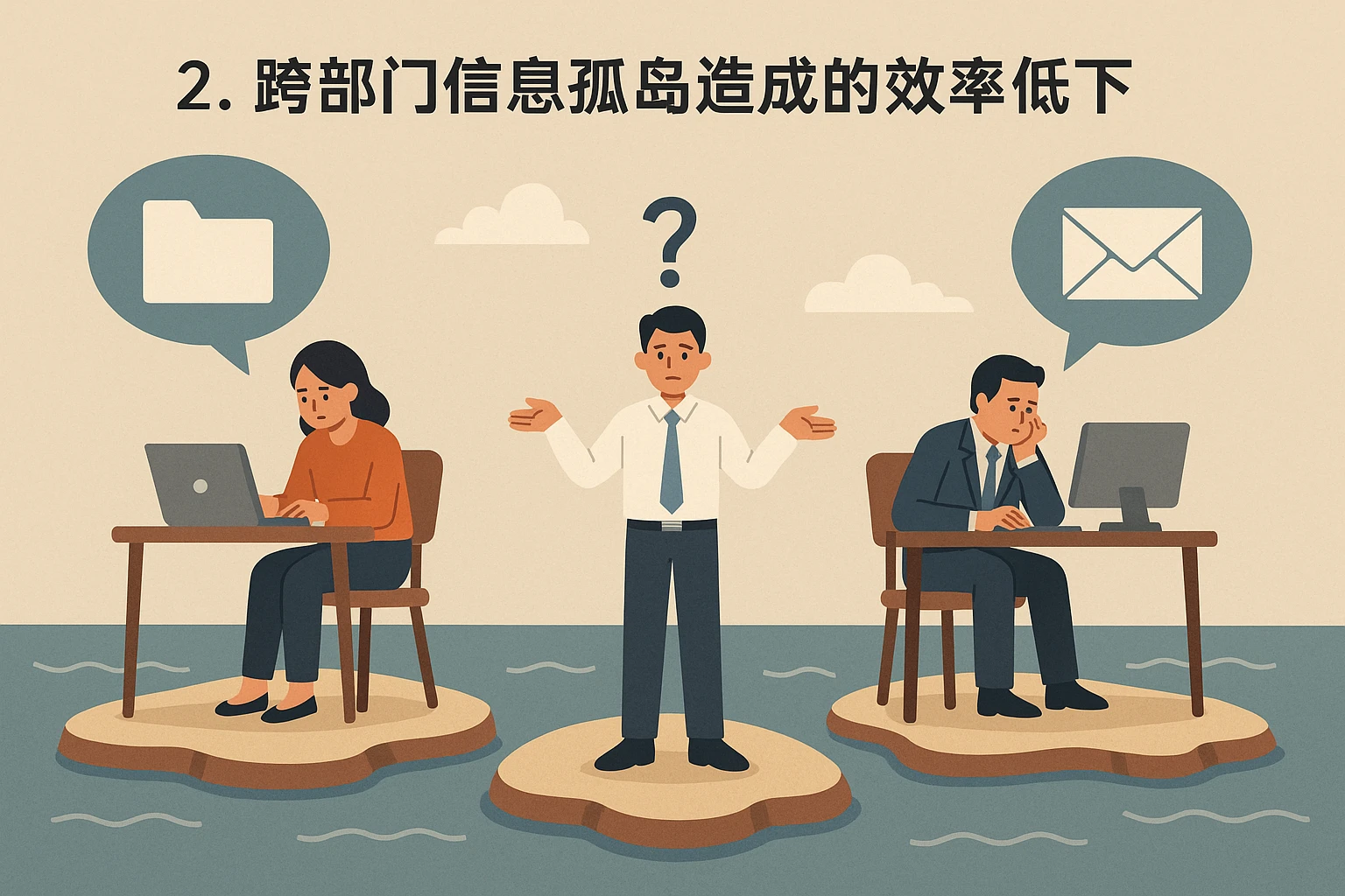 2. 跨部门信息孤岛造成的效率低下